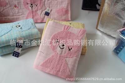 金号正品纯棉可爱兔无捻纱双层纱布浴巾3572 批发优势与产品解析