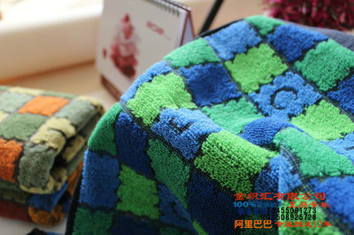 【专柜正品金号0150 纯棉田格提缎面巾/厂价批发/假一赔十】价格,厂家,图片,毛巾,临清市金织汇纺织品购销-